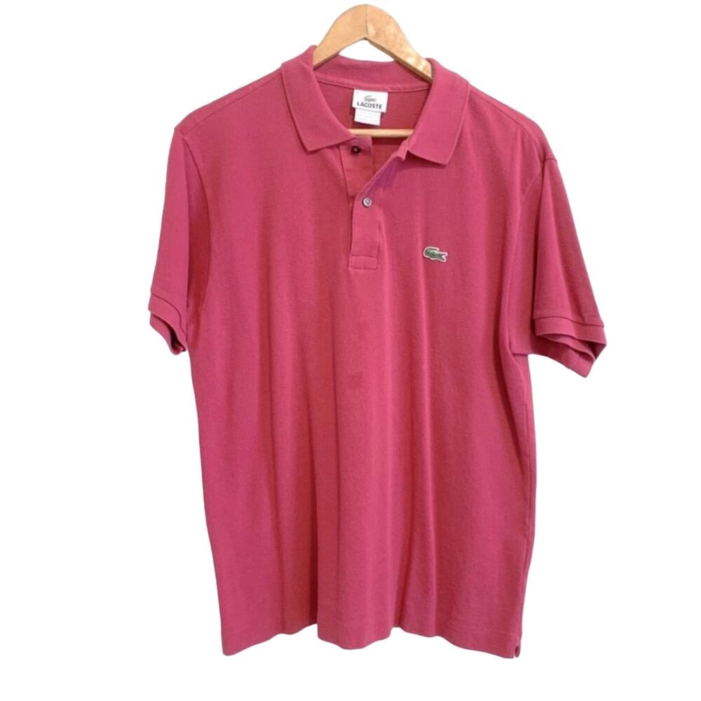 Lacoste Magenta Classic Fit Piqué Polo Shirt